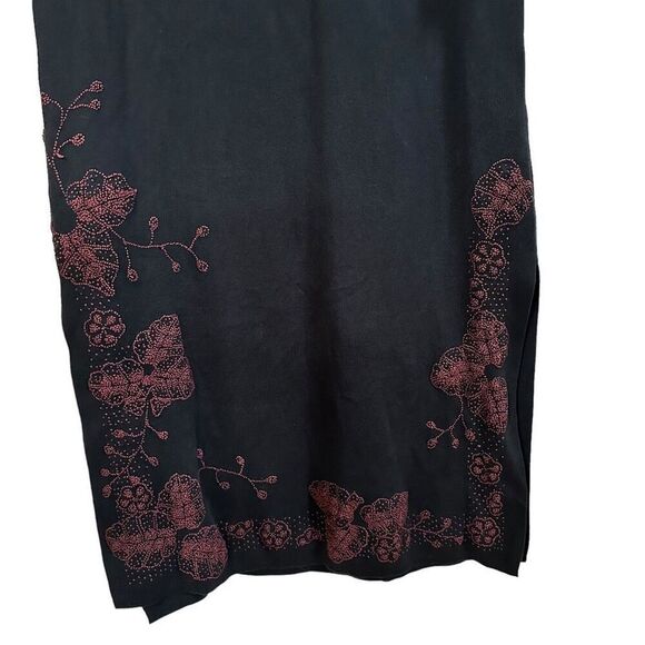 PERUVIAN CONNECTION Heavyweight Knit Midi Sweater Dress size Medium Pima Cotton - Picture 3 of 7